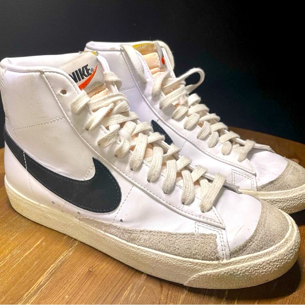 Size 7 - Nike Blazer 77 Vintage Mid White Black W